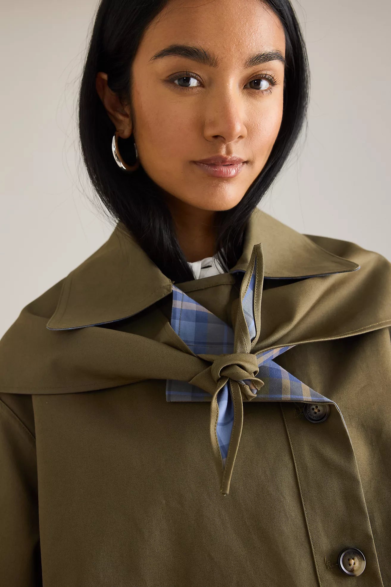 Heritage Plaid-Lined Reversible Crop Trench