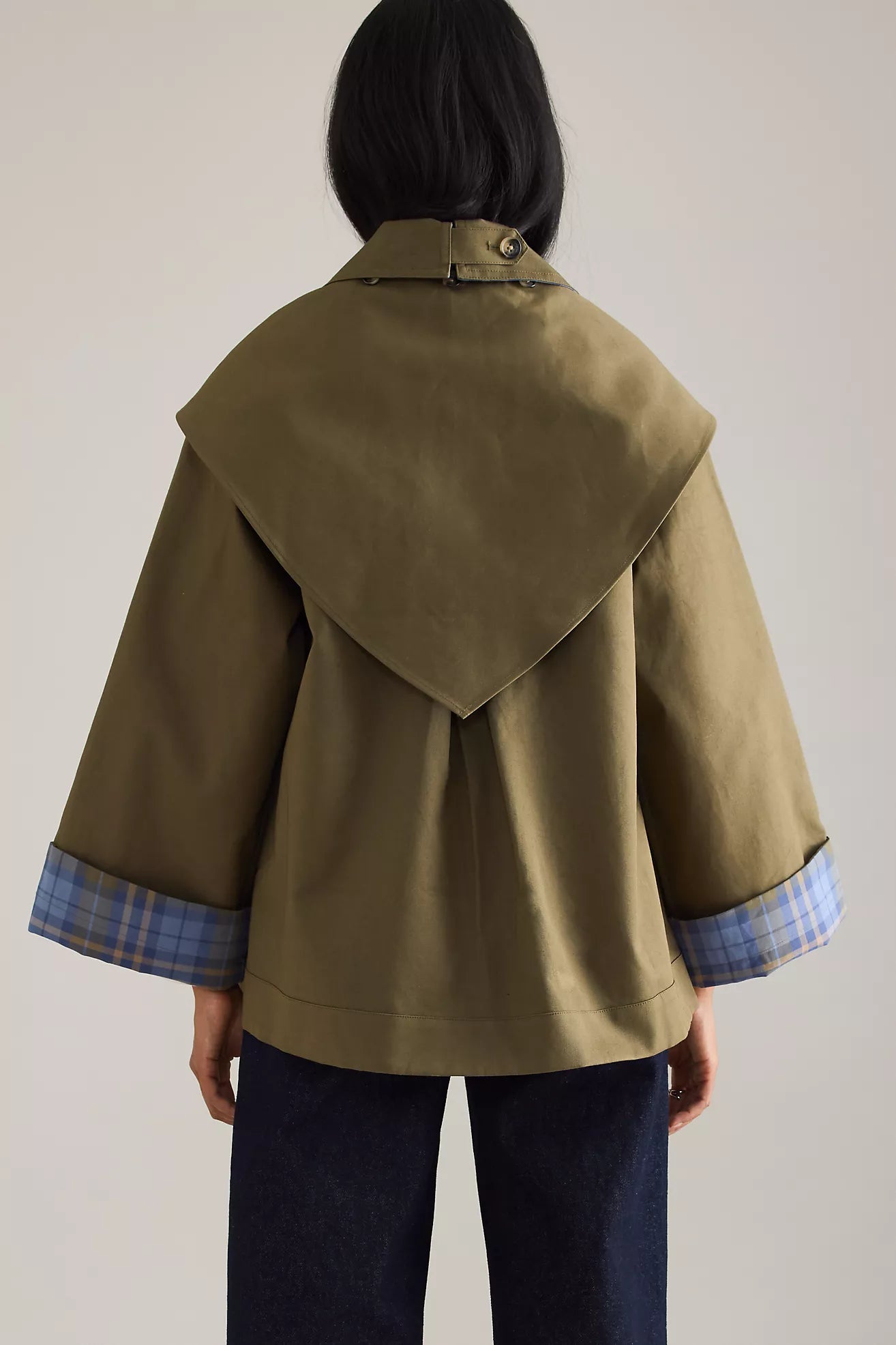 Heritage Plaid-Lined Reversible Crop Trench